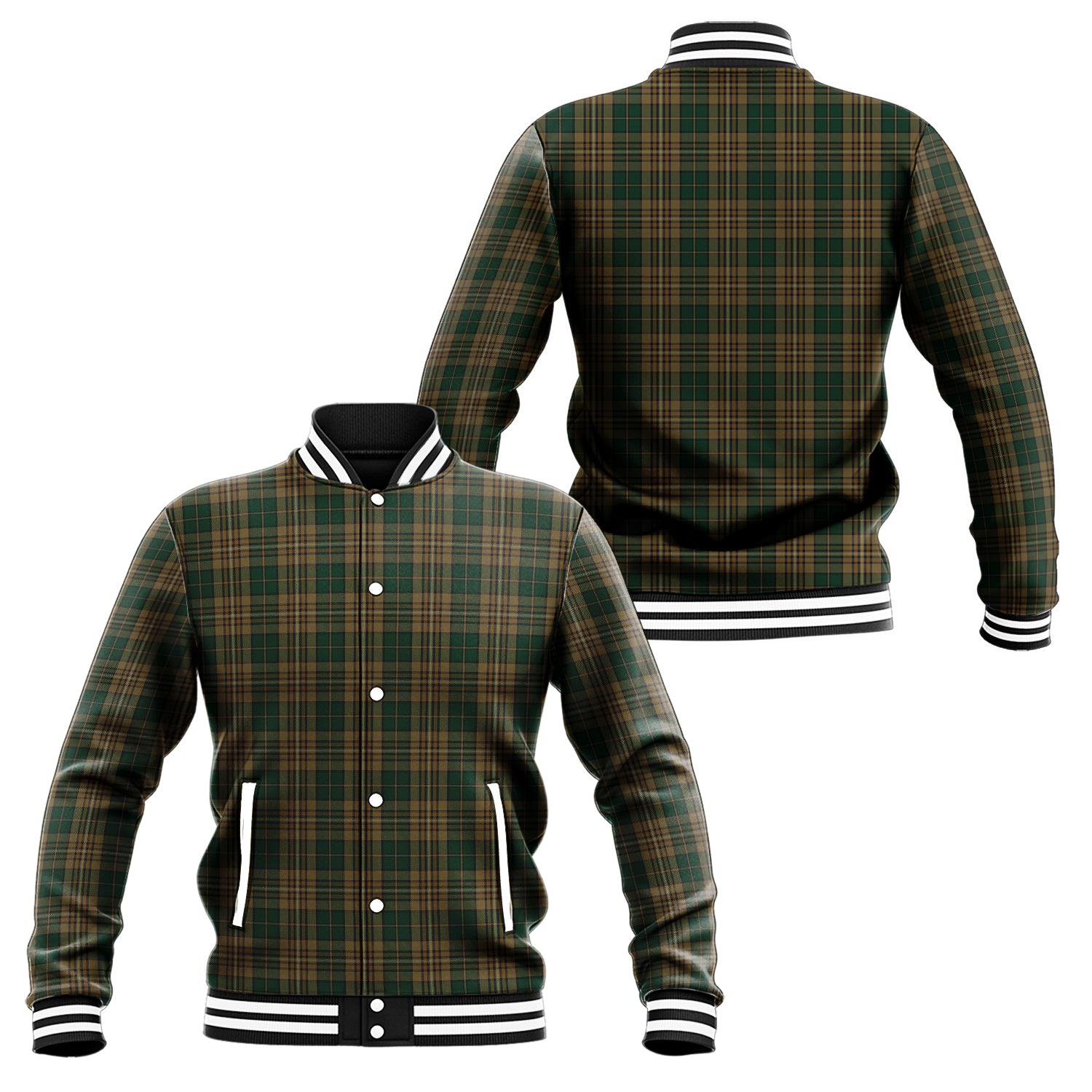 Fitzsimmons Tartan Baseball Jacket Unisex - Tartan Vibes Clothing