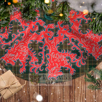 Fitzsimmons Tartan Christmas Tree Skirt Lion Rampant Style