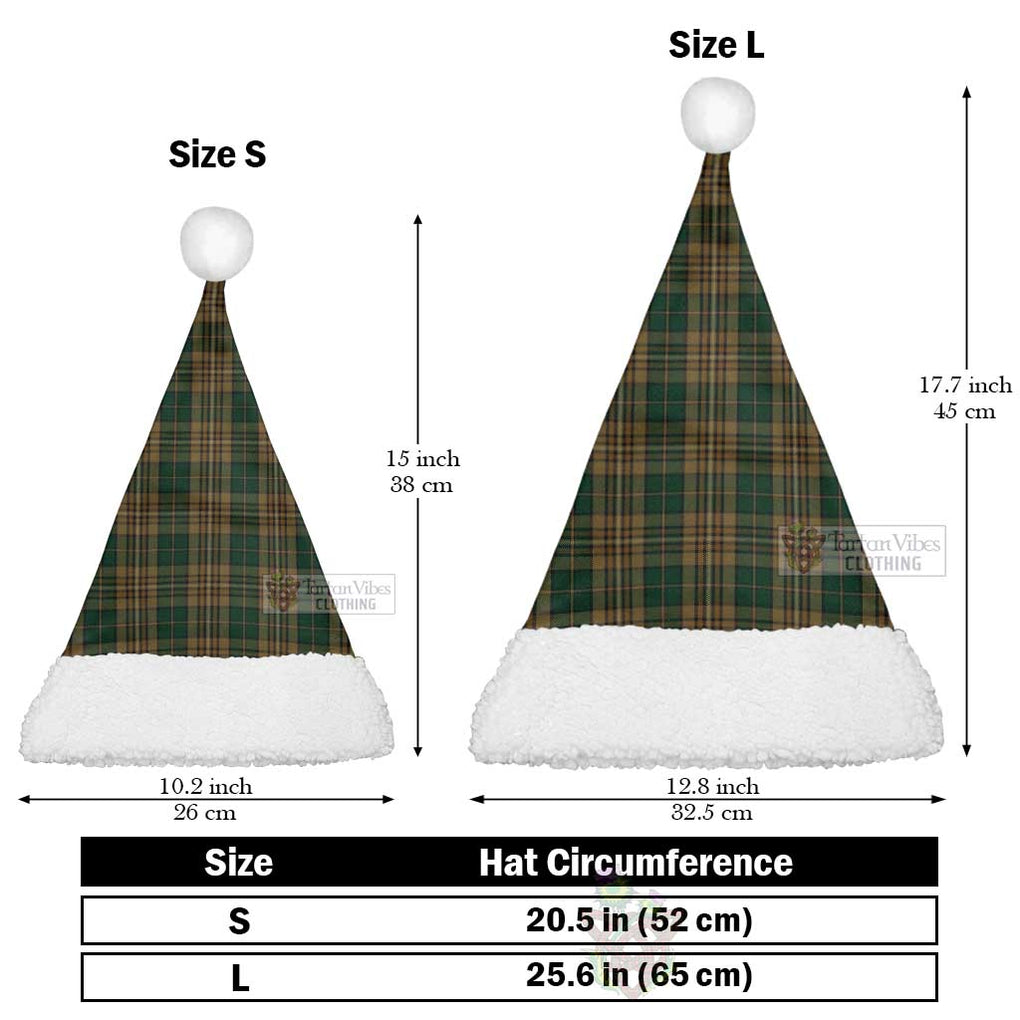 Fitzsimmons Tartan Christmas Santa Hats Christmas Hat L 25.6in (65cm) - Tartan Vibes Clothing