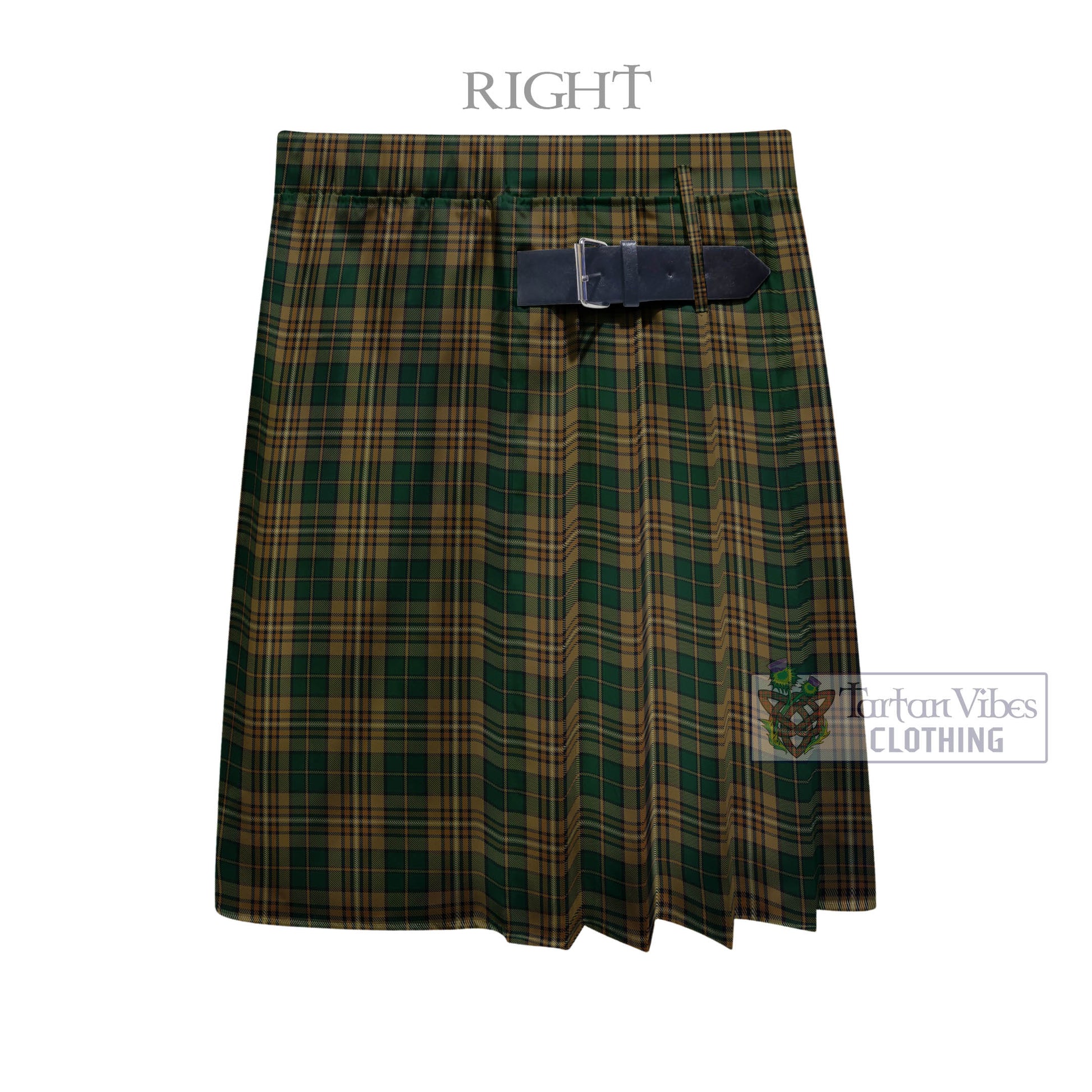 Tartan Vibes Clothing Fitzsimmons Tartan Men's Pleated Skirt - Fashion Casual Retro Scottish Style