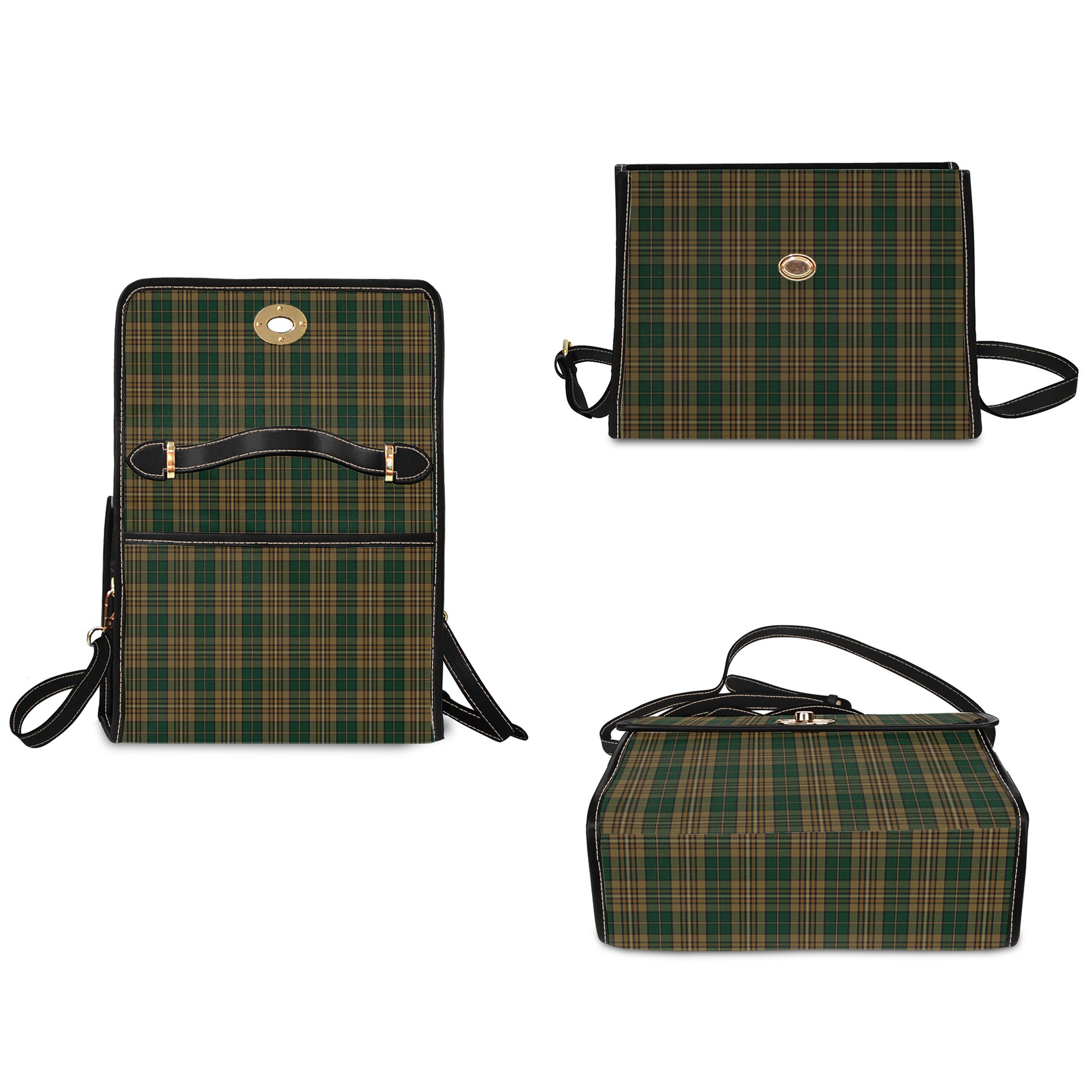 fitzsimmons-tartan-leather-strap-waterproof-canvas-bag