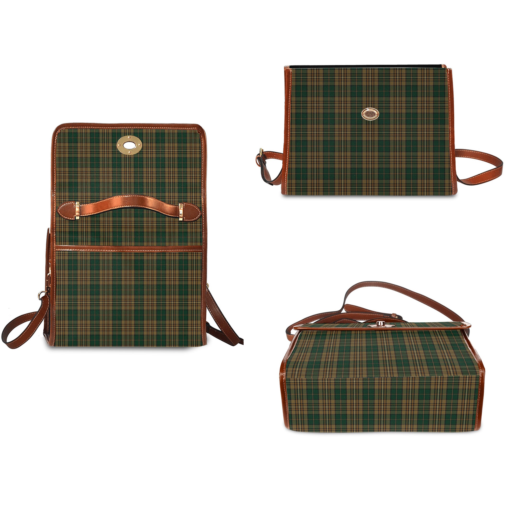 fitzsimmons-tartan-leather-strap-waterproof-canvas-bag