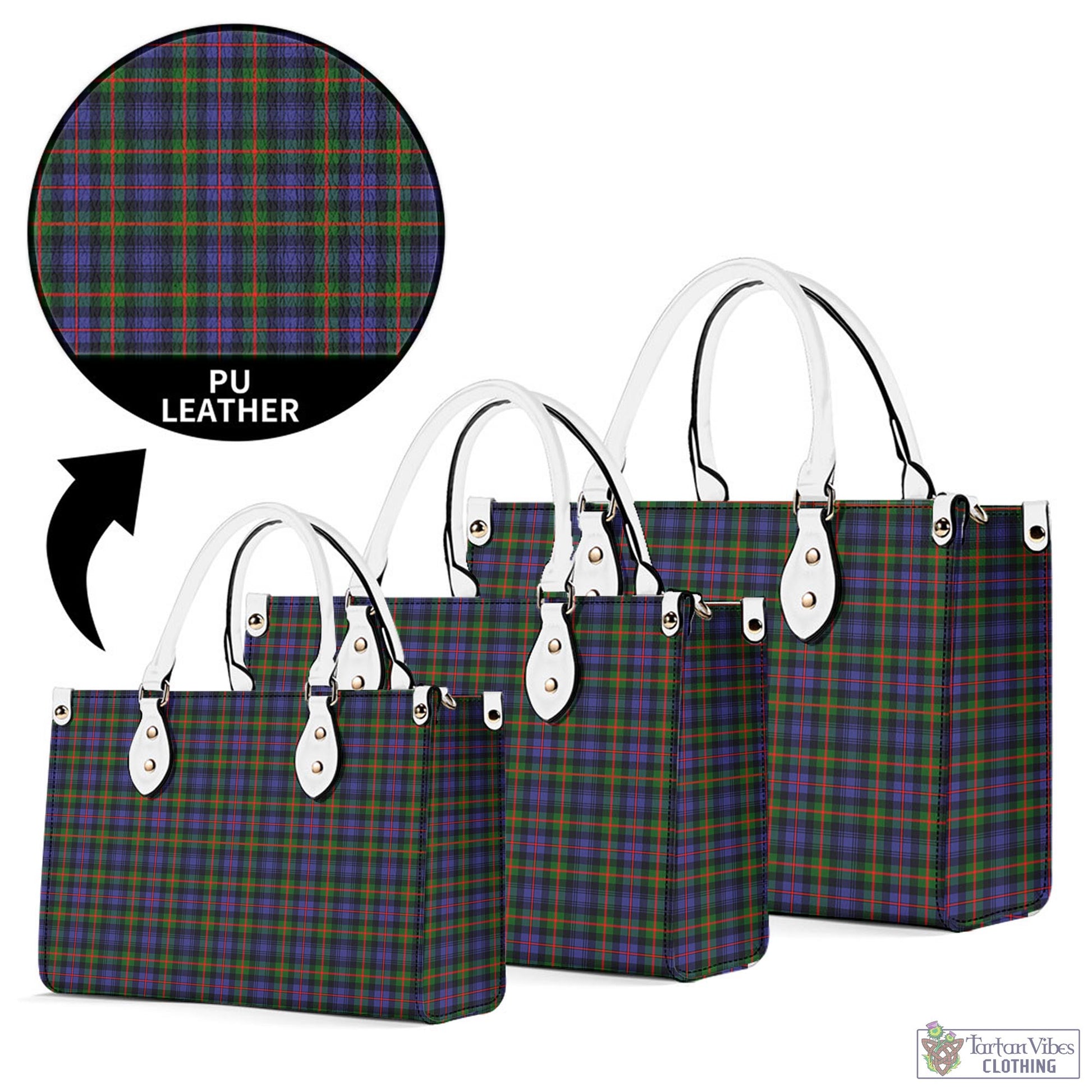 Tartan Vibes Clothing Fleming Tartan Luxury Leather Handbags