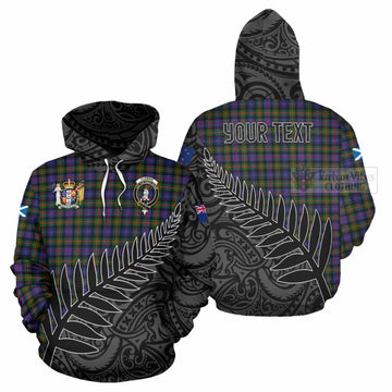 Fleming Crest Tartan Hoodie with New Zealand Silver Fern Half Style