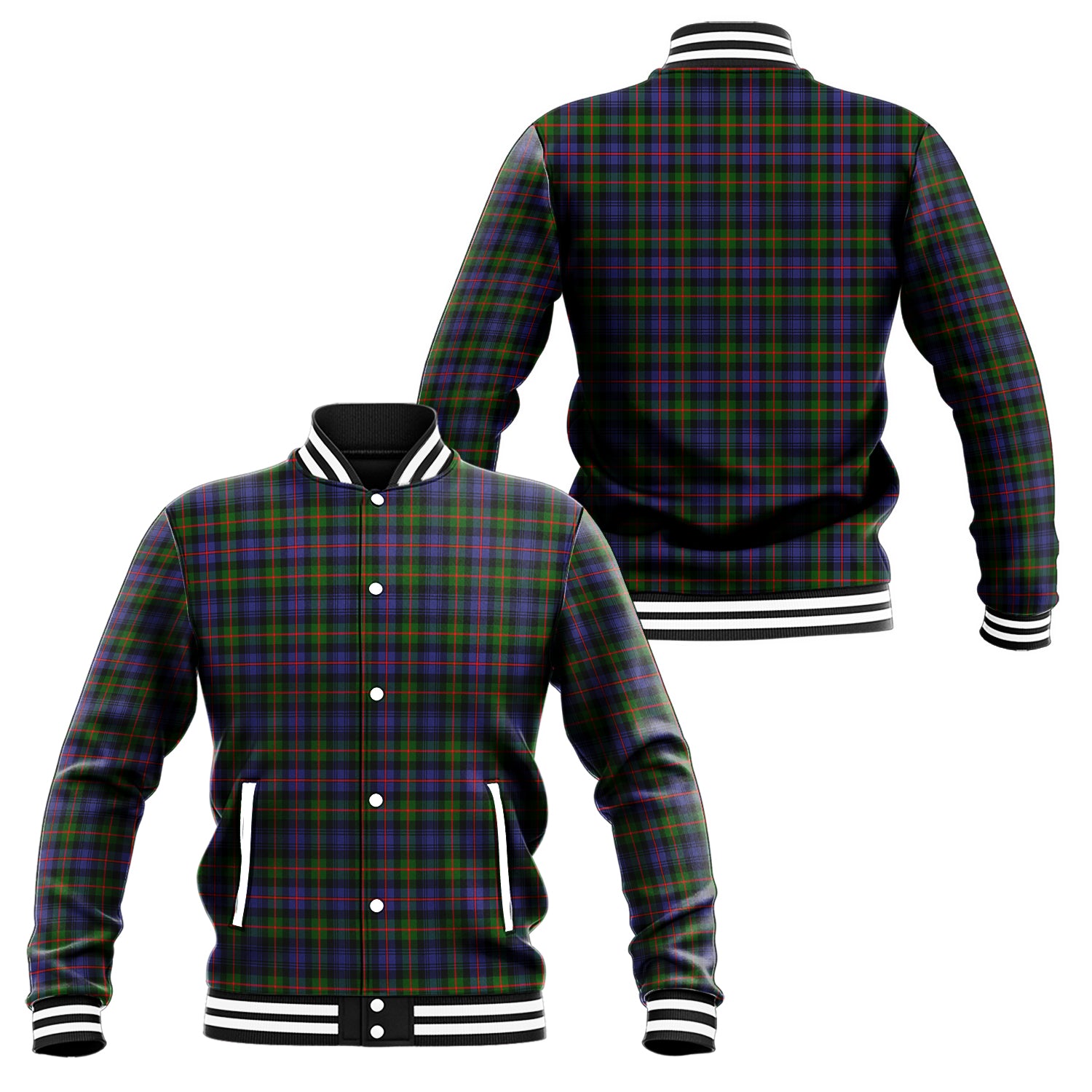 Fleming Tartan Baseball Jacket Unisex - Tartan Vibes Clothing