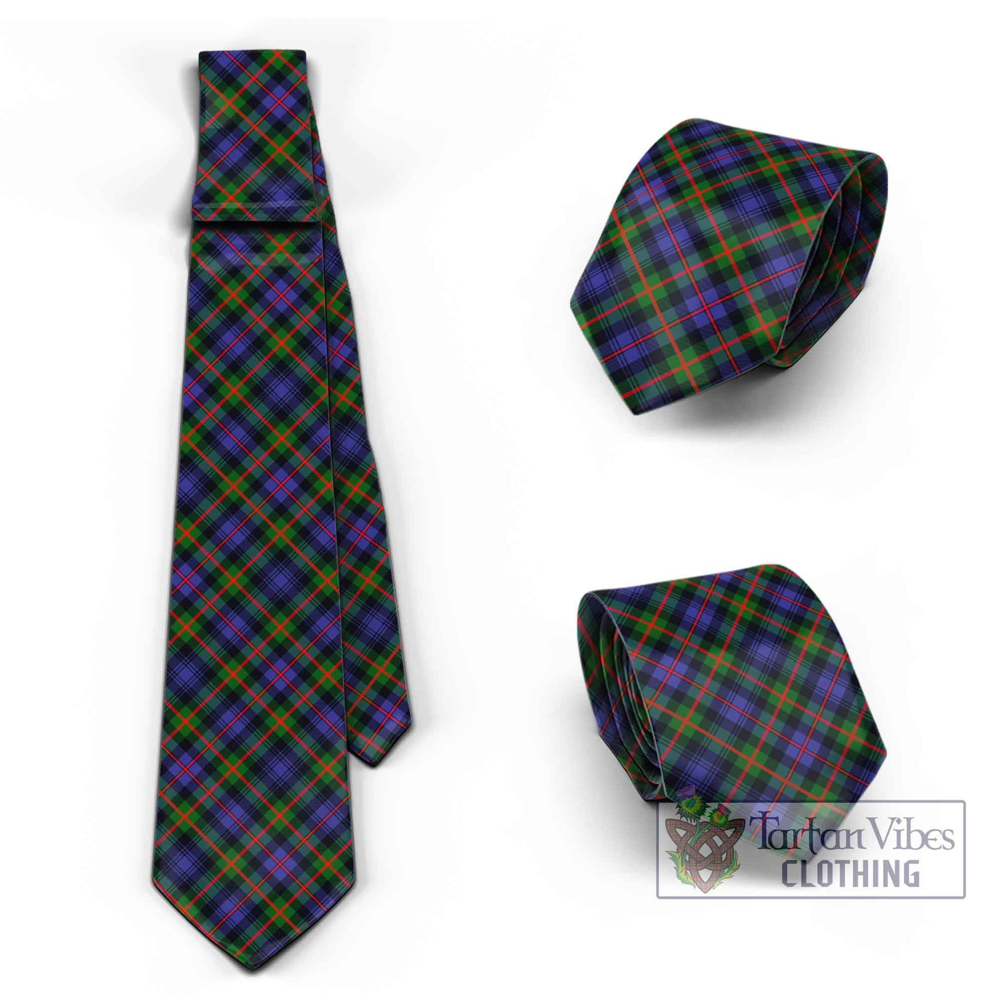 Tartan Vibes Clothing Fleming Tartan Classic Necktie Cross Style