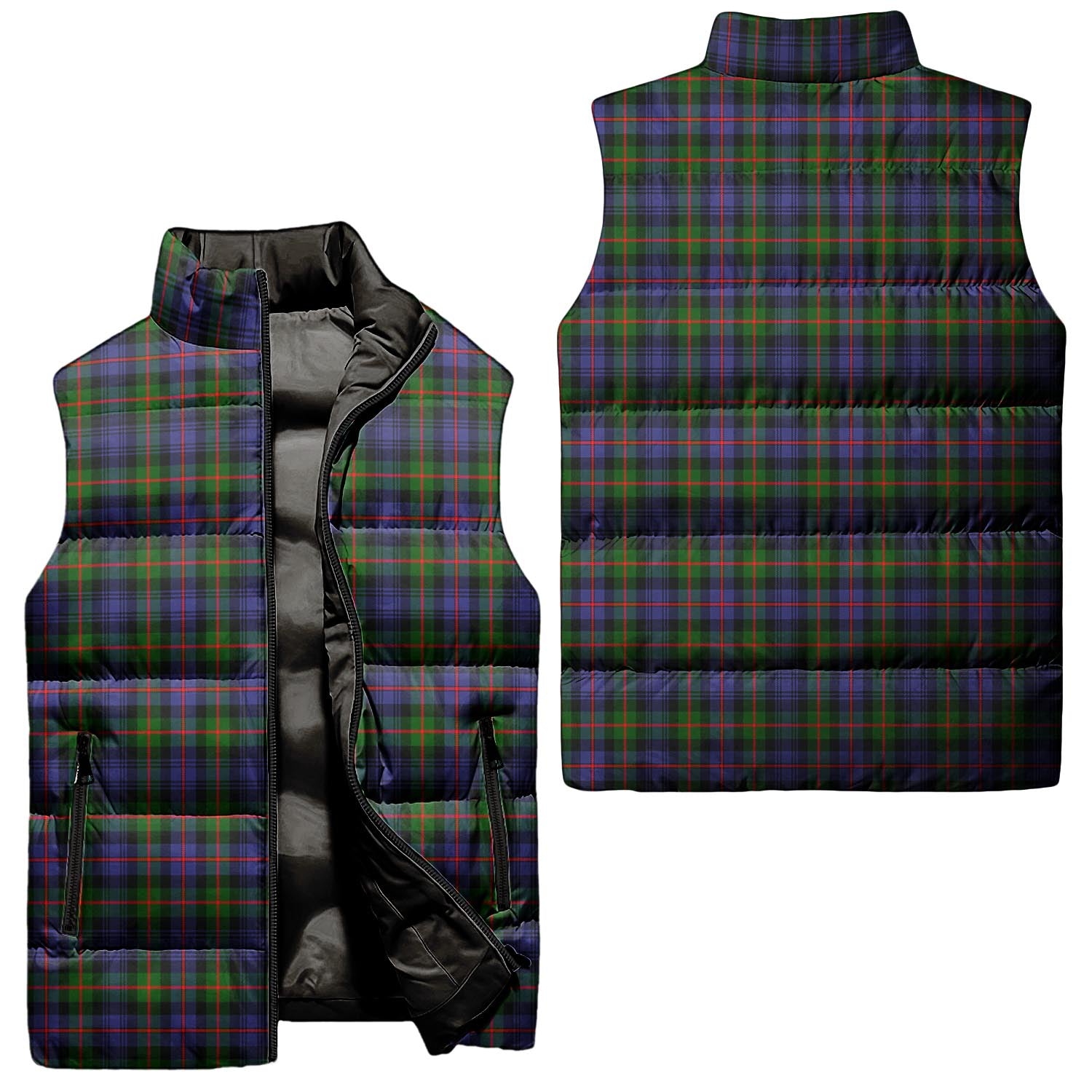 Fleming Tartan Sleeveless Puffer Jacket Unisex - Tartanvibesclothing