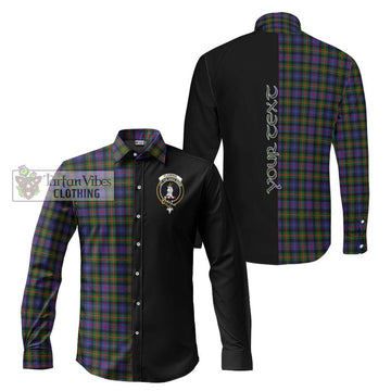 Fleming Tartan Long Sleeve Button Shirt with Family Crest and Half Of Me Style