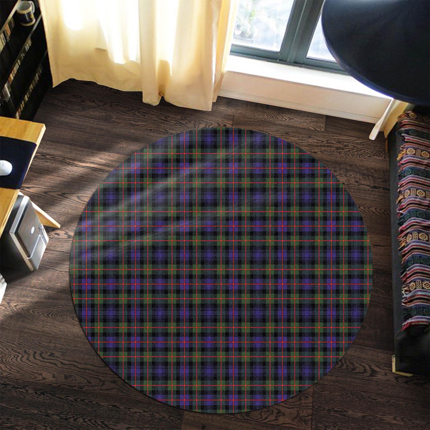 Fleming Tartan Round Rug - Tartanvibesclothing