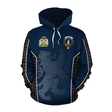 Fleming Tartan Cotton Hoodie with Family Crest and Lion Rampant Vibes Sport Style