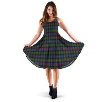 Fleming Tartan Sleeveless Midi Womens Dress