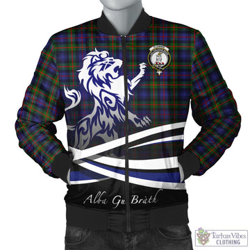 Fleming Tartan Bomber Jacket with Alba Gu Brath Regal Lion Emblem