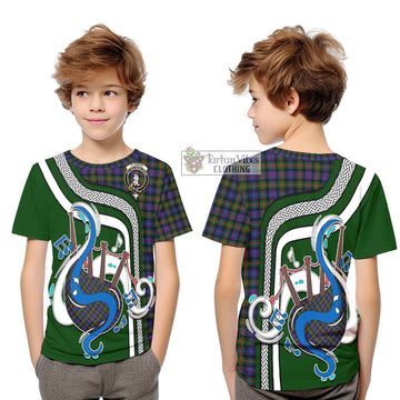 Fleming Tartan Kid T-Shirt with Epic Bagpipe Style