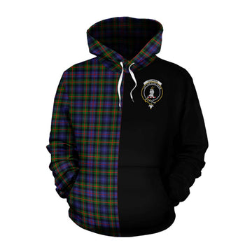 Fleming Tartan Cotton Hoodie with Family Crest and Half Of Me Style