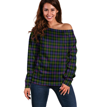 Fleming Tartan Off Shoulder Women Sweater