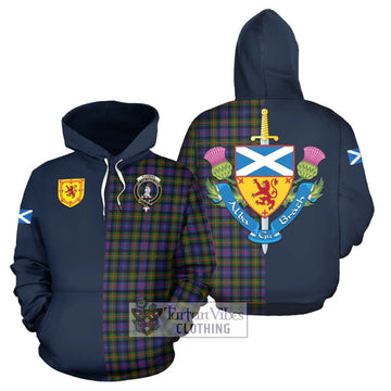 Fleming Tartan Hoodie Alba with Scottish Lion Royal Arm Half Style