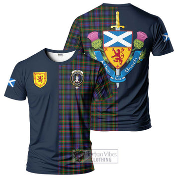 Fleming Tartan T-Shirt Alba with Scottish Lion Royal Arm Half Style