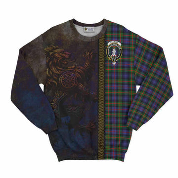 Fleming Tartan Family Crest Sweatshirt Alba Gu Brath Be Brave Lion Ancient Style Unisex - Tartan Vibes Clothing