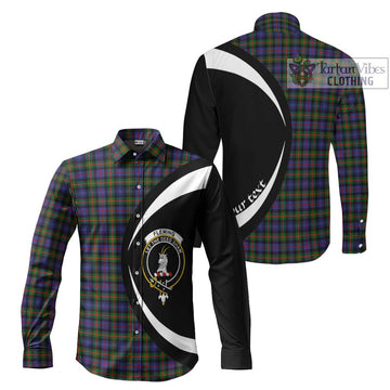 Fleming Tartan Long Sleeve Button Up with Family Crest Circle Style