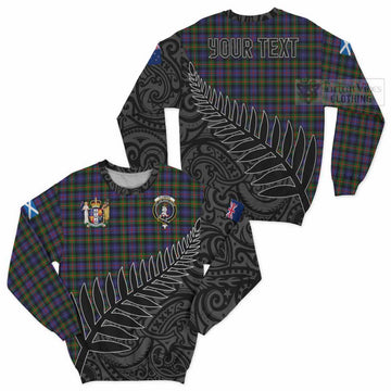 Fleming Crest Tartan Sweatshirt with New Zealand Silver Fern Half Style