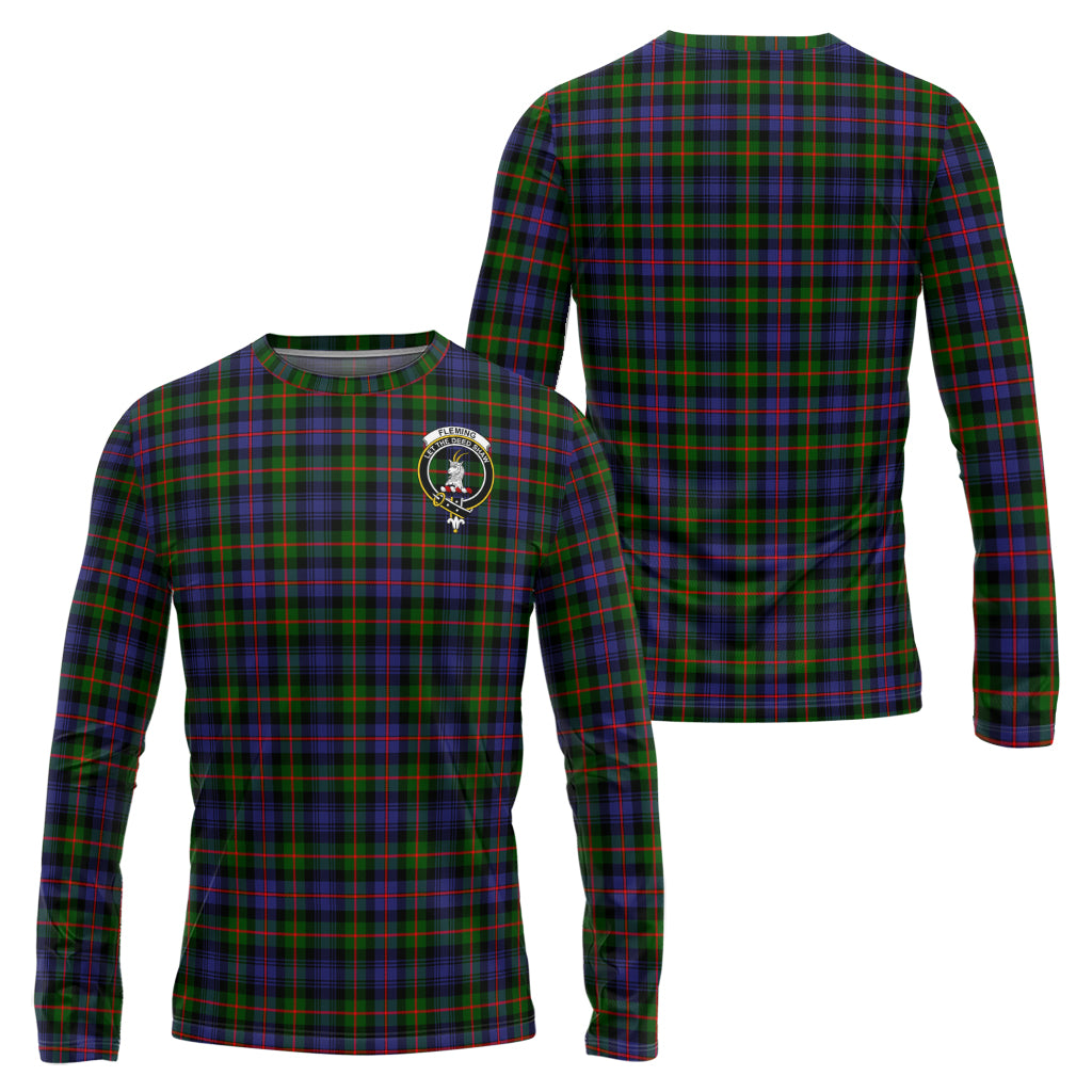 fleming-tartan-long-sleeve-t-shirt-with-family-crest