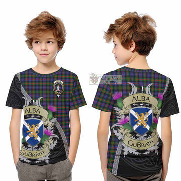 Fleming Tartan Family Crest Kid T-Shirt Lion Rampant Royal Thistle Shield Celtic Inspired - Tartan Vibes Clothing
