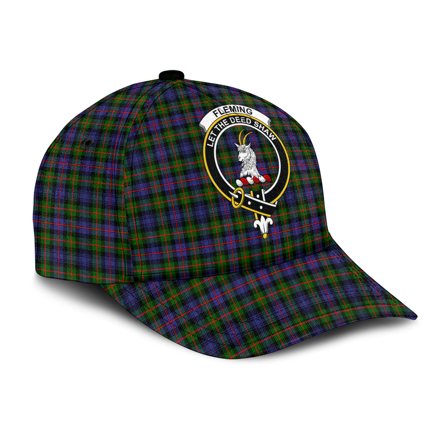 Fleming Tartan Classic Cap with Family Crest - Tartan Vibes Clothing