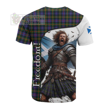 Fleming Crest Tartan Cotton T-shirt Inspired by the Freedom of Scottish Warrior