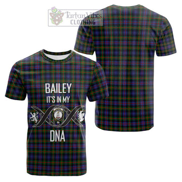 Fleming Tartan Cotton T-shirt with Family Crest DNA In Me Style