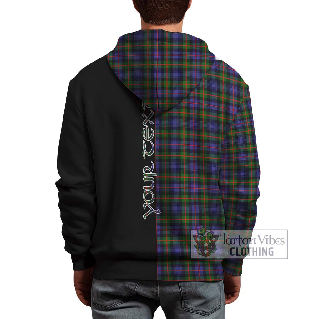 Fleming Tartan Hoodie with Family Crest and Half Of Me Style - Tartanvibesclothing Shop