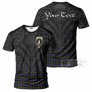 Fleming Tartan T-Shirt with Family Crest Celtic Thistle Vibes