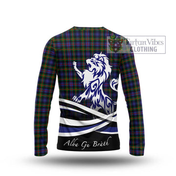 Fleming Tartan Long Sleeve T-Shirt with Alba Gu Brath Regal Lion Emblem