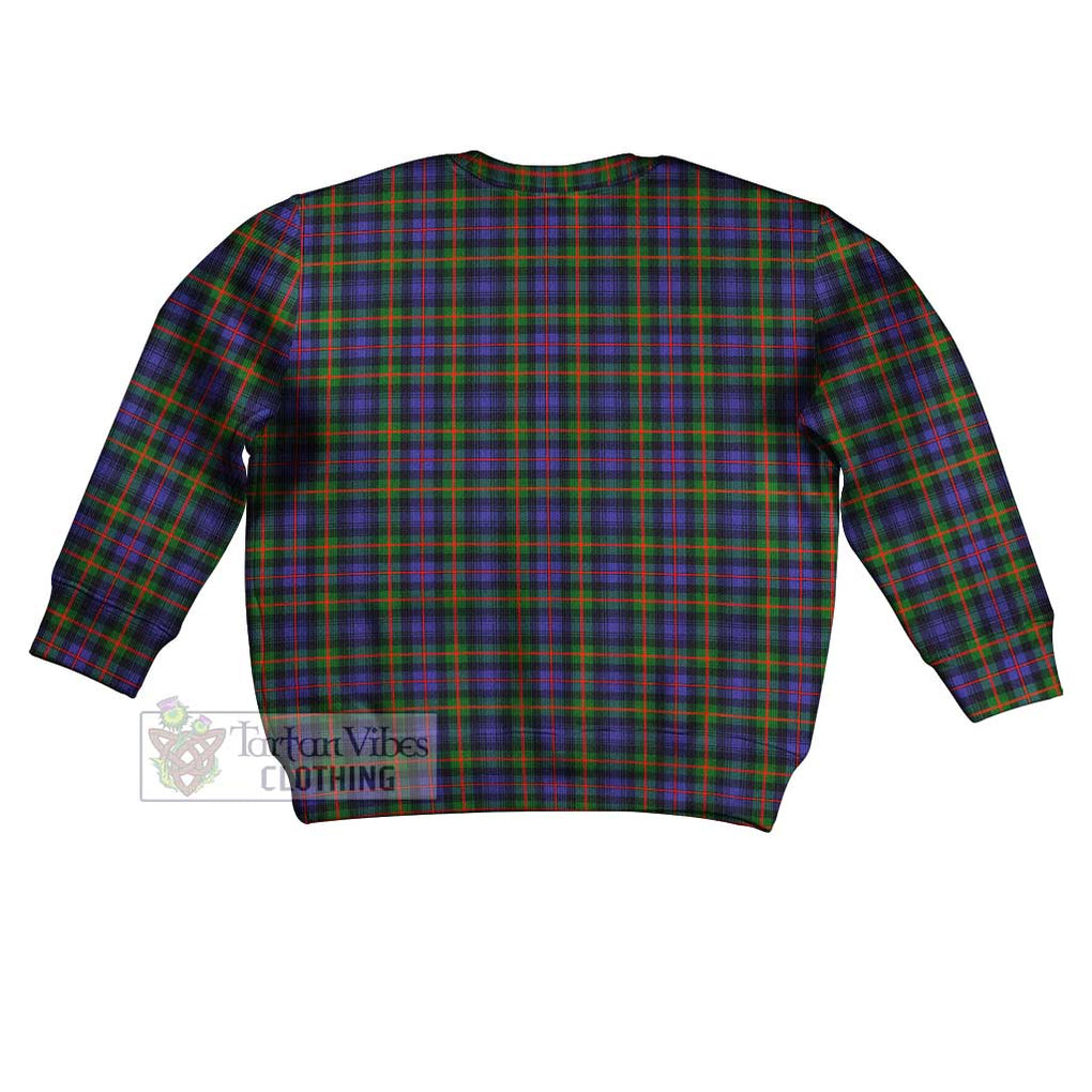 Tartan Vibes Clothing Fleming Tartan Kid Ugly Sweater with Family Crest