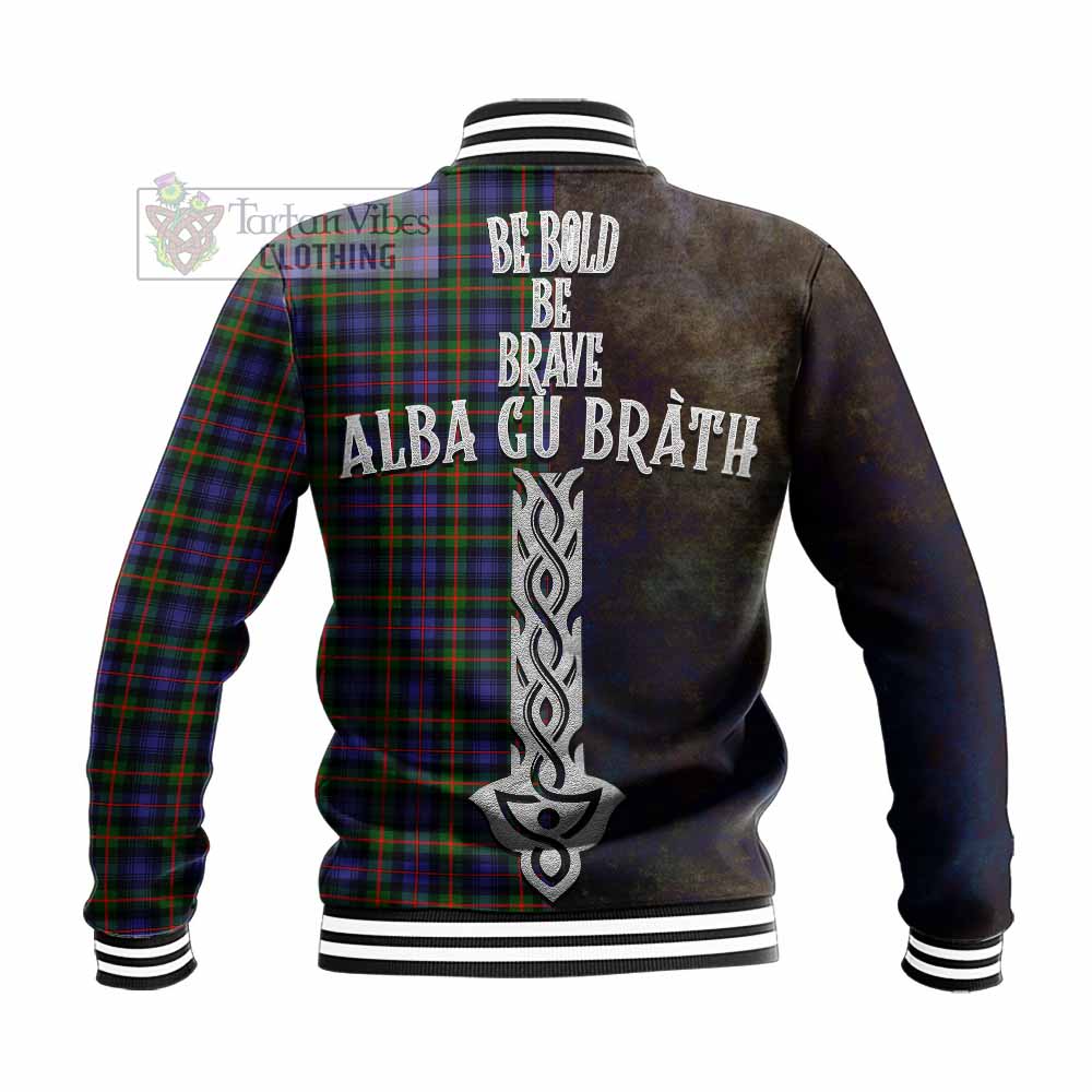 Fleming Tartan Family Crest Baseball Jacket Alba Gu Brath Be Brave Lion Ancient Style - Tartan Vibes Clothing