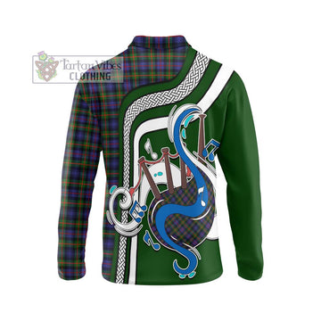 Fleming Tartan Long Sleeve Polo Shirt with Epic Bagpipe Style