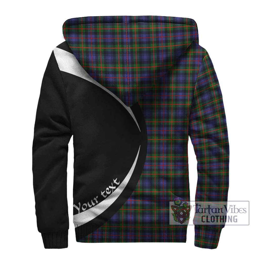 Fleming Tartan Sherpa Hoodie with Family Crest Circle Style - Tartan Vibes Clothing