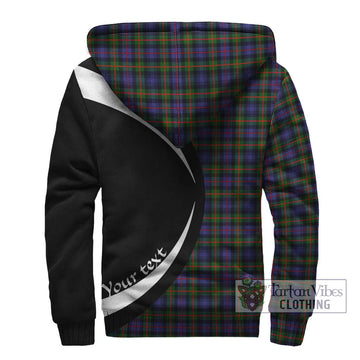 Fleming Tartan Sherpa Hoodie with Family Crest Circle Style