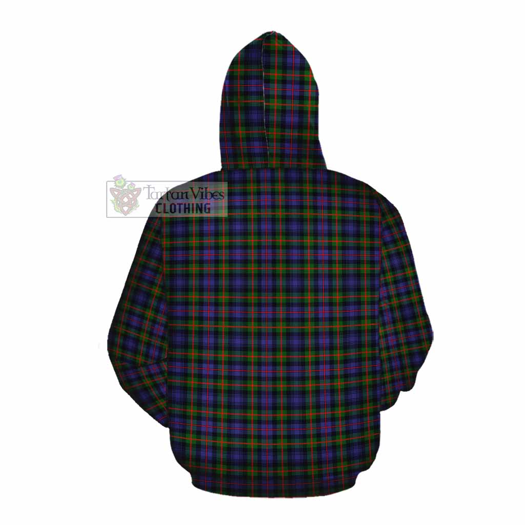 Tartan Vibes Clothing Fleming Tartan Cotton Hoodie with Family Crest DNA In Me Style