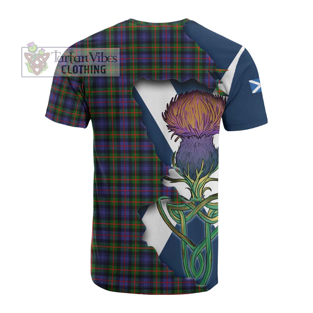 Fleming Tartan Family Crest Cotton T-shirt Scottish Thistle Celtic Inspired - Tartan Vibes Clothing