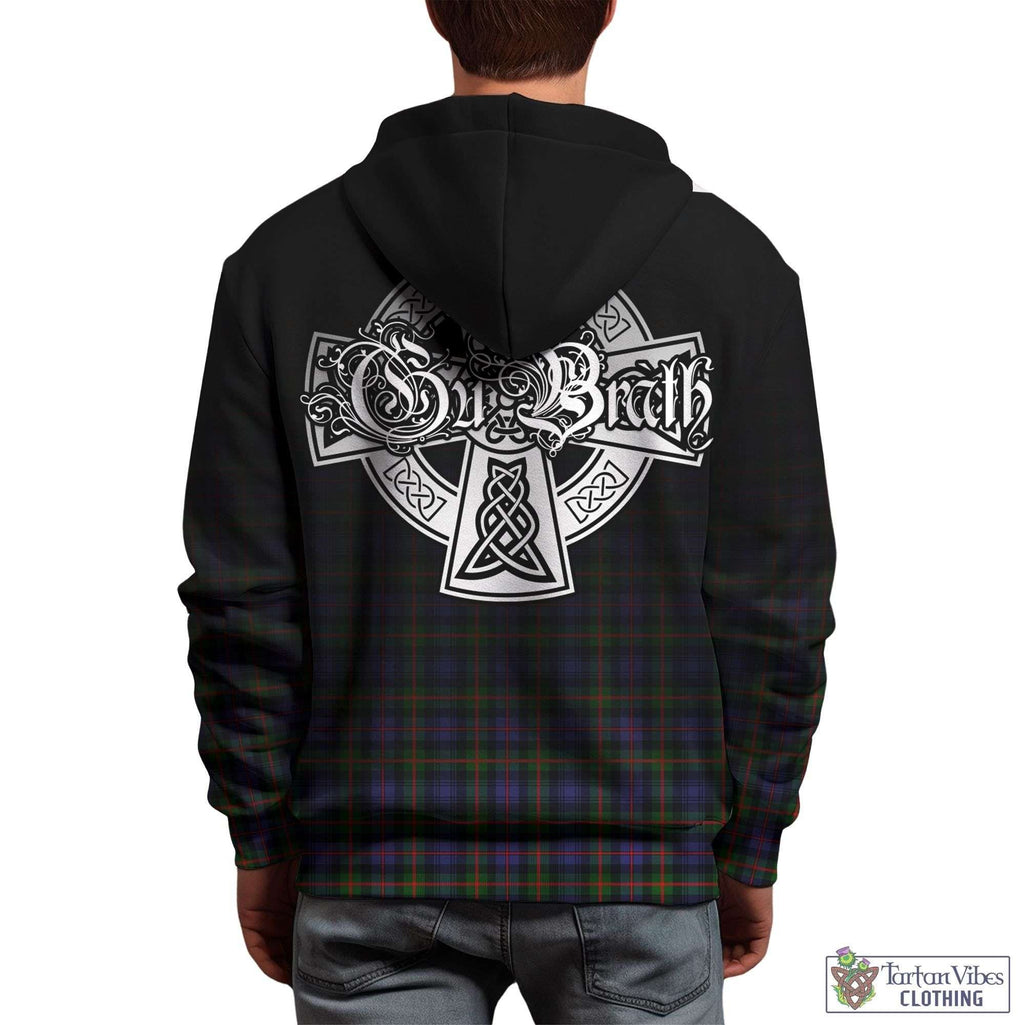 Tartan Vibes Clothing Fleming Tartan Hoodie Featuring Alba Gu Brath Family Crest Celtic Inspired