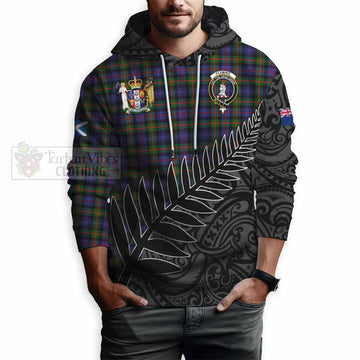 Fleming Crest Tartan Hoodie with New Zealand Silver Fern Half Style