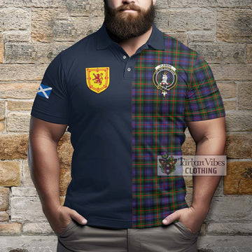 Fleming Tartan Polo Shirt Alba with Scottish Lion Royal Arm Half Style