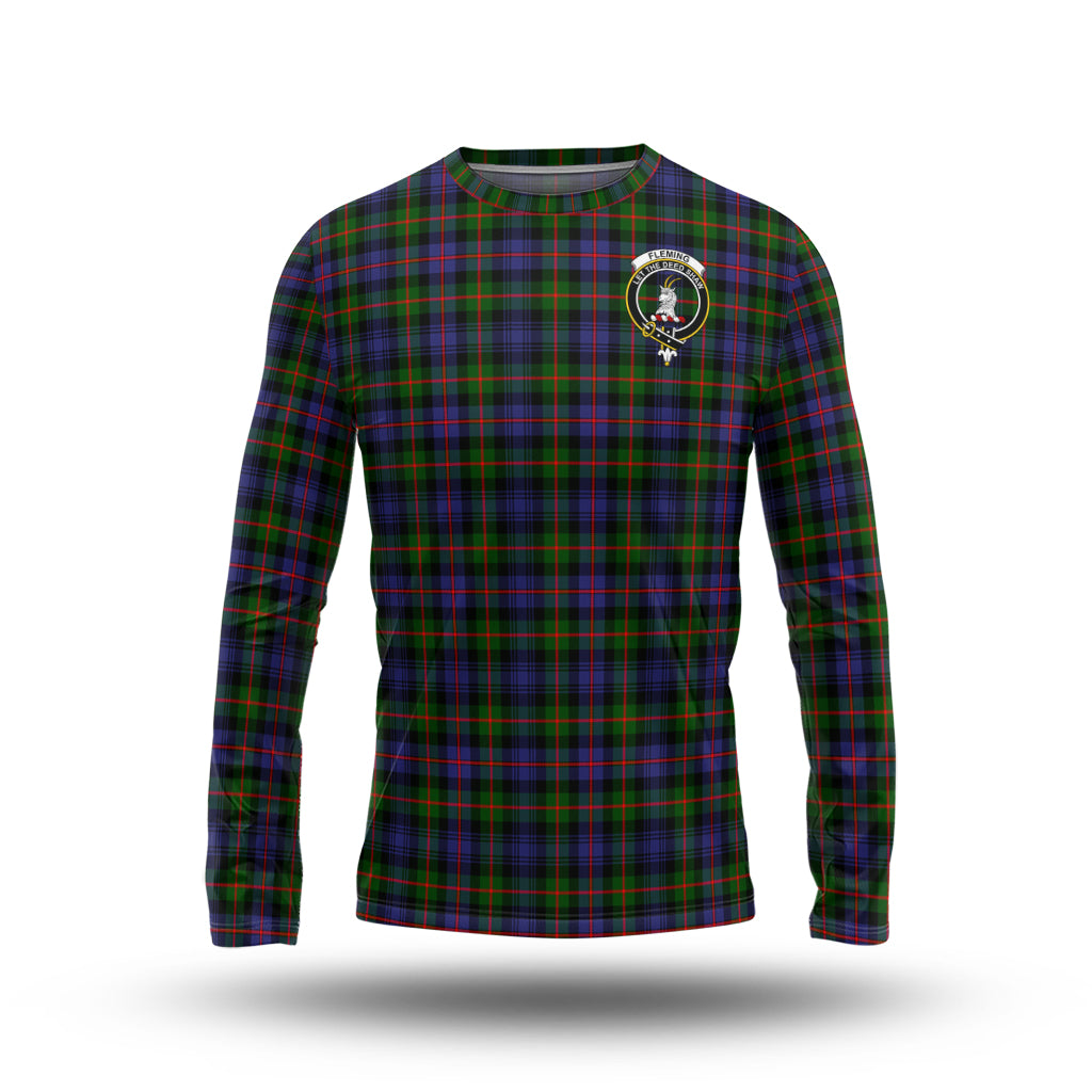 fleming-tartan-long-sleeve-t-shirt-with-family-crest