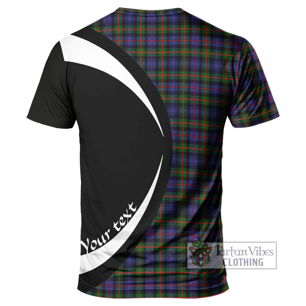 Tartan Vibes Clothing Fleming Tartan T-Shirt with Family Crest Circle Style