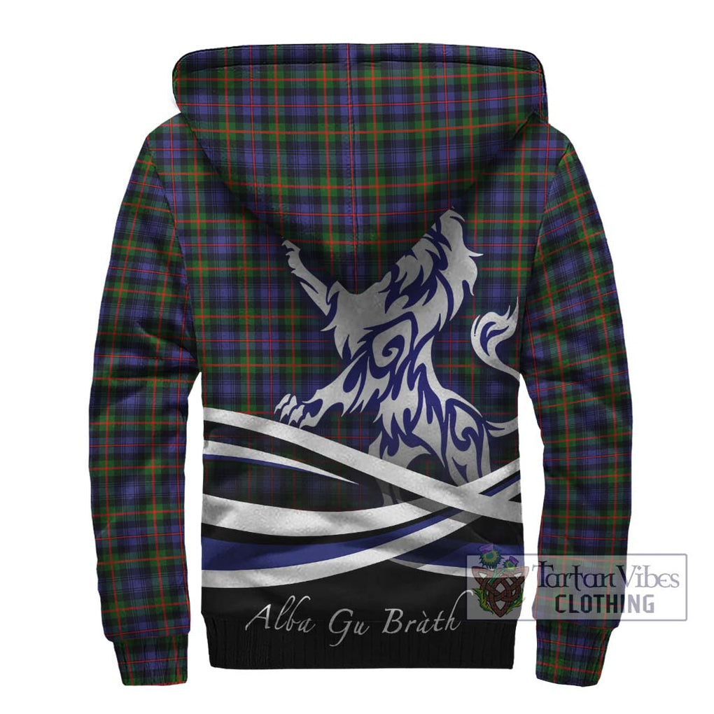 Fleming Tartan Sherpa Hoodie with Alba Gu Brath Regal Lion Emblem - Tartanvibesclothing Shop