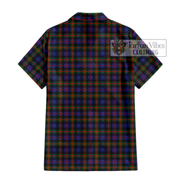 Fleming Tartan Short Sleeve Button Shirt with Family Crest DNA In Me Style