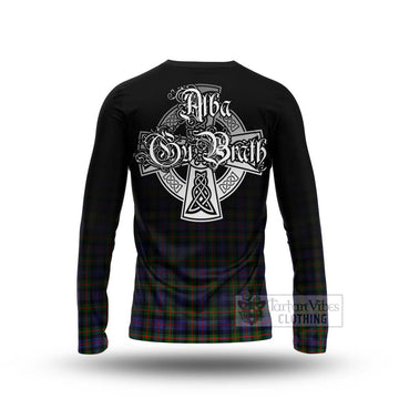 Fleming Tartan Long Sleeve T-Shirt Featuring Alba Gu Brath Family Crest Celtic Inspired