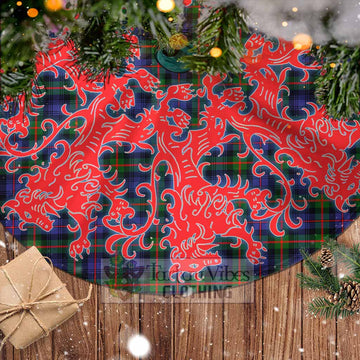 Fleming Tartan Christmas Tree Skirt Lion Rampant Style