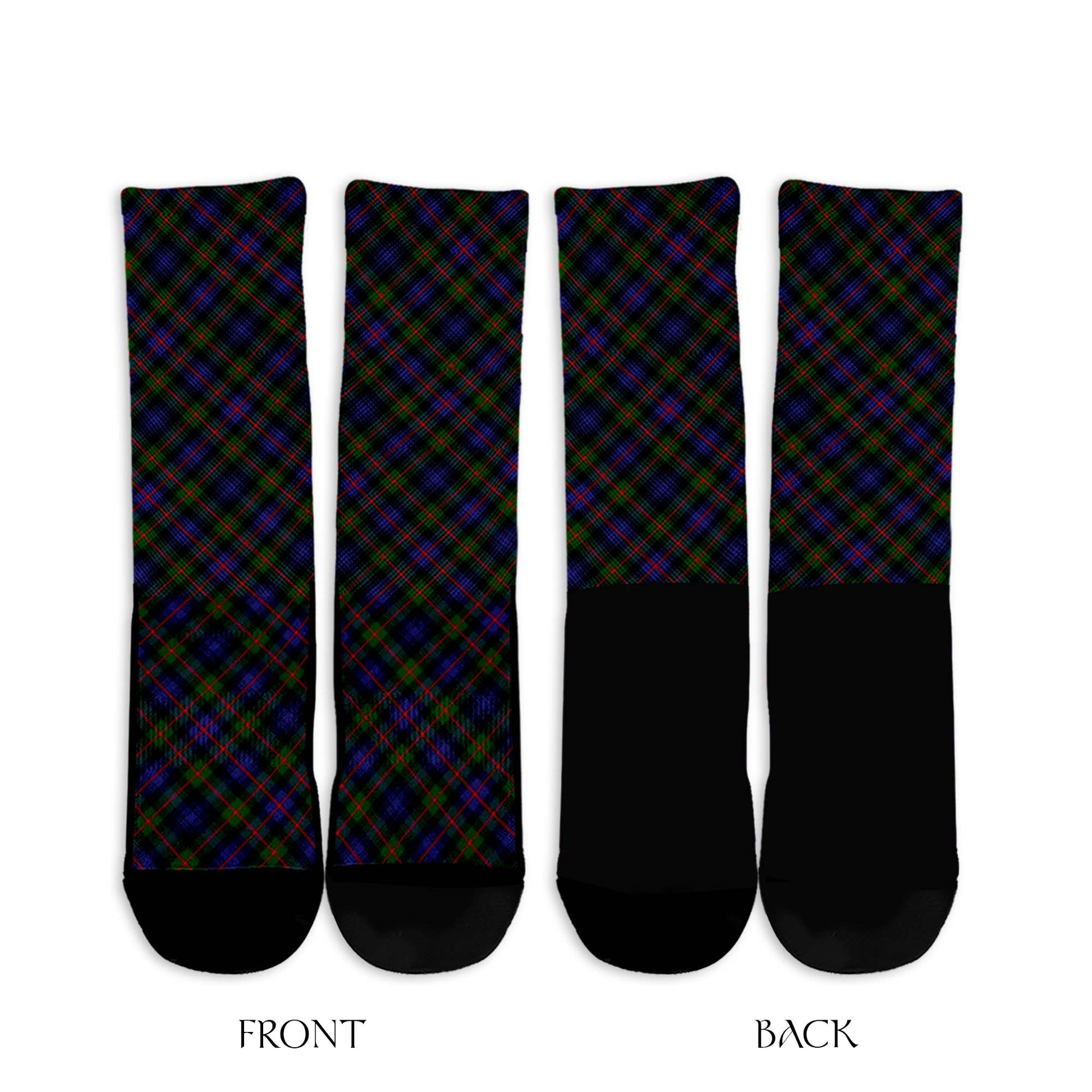 Fleming Tartan Crew Socks Cross Tartan Style - Tartanvibesclothing