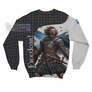 Fleming Crest Tartan Sweatshirt Inspired by the Freedom of Scottish Warrior